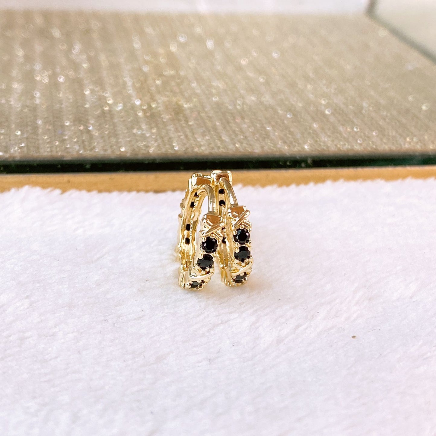 Arete de Chapa de Oro COA2781-3