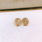 Arete de Chapa de Oro COA2817-1