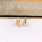 Arete de Chapa de Oro COA2820-1