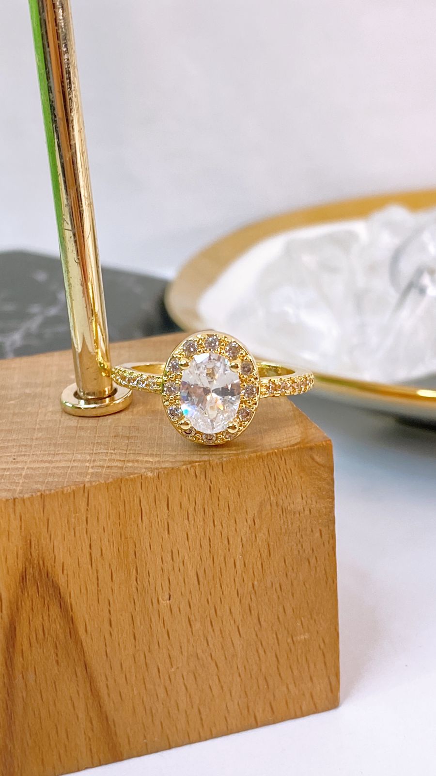 Anillo Chapa de Oro Ajustable ACO1678-1