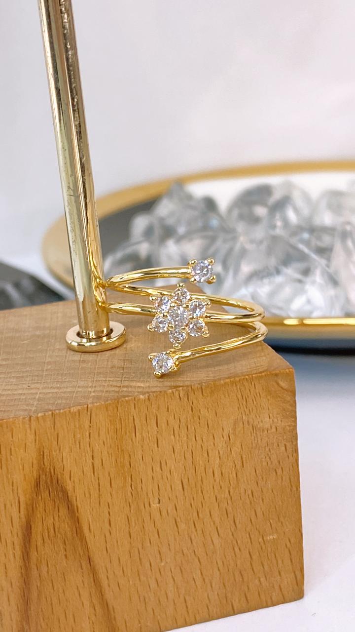 Anillo de Chapa de Oro Ajustable ACO1694-1