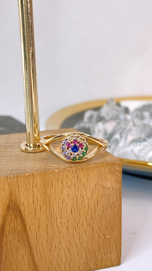 Anillo de Chapa de Oro Ajustable ACO1701-1
