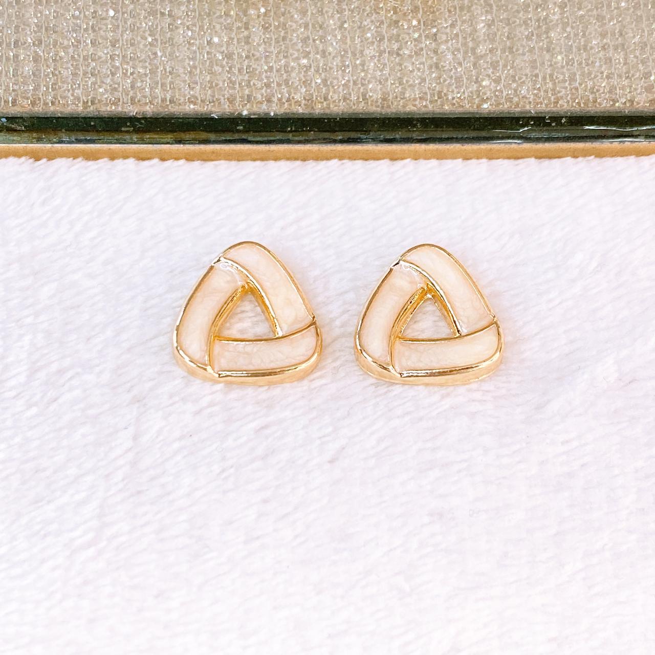 Arete de Chapa de Oro COA2792-2