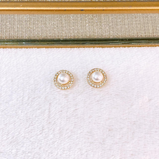 Arete de Chapa de Oro COA2788-1