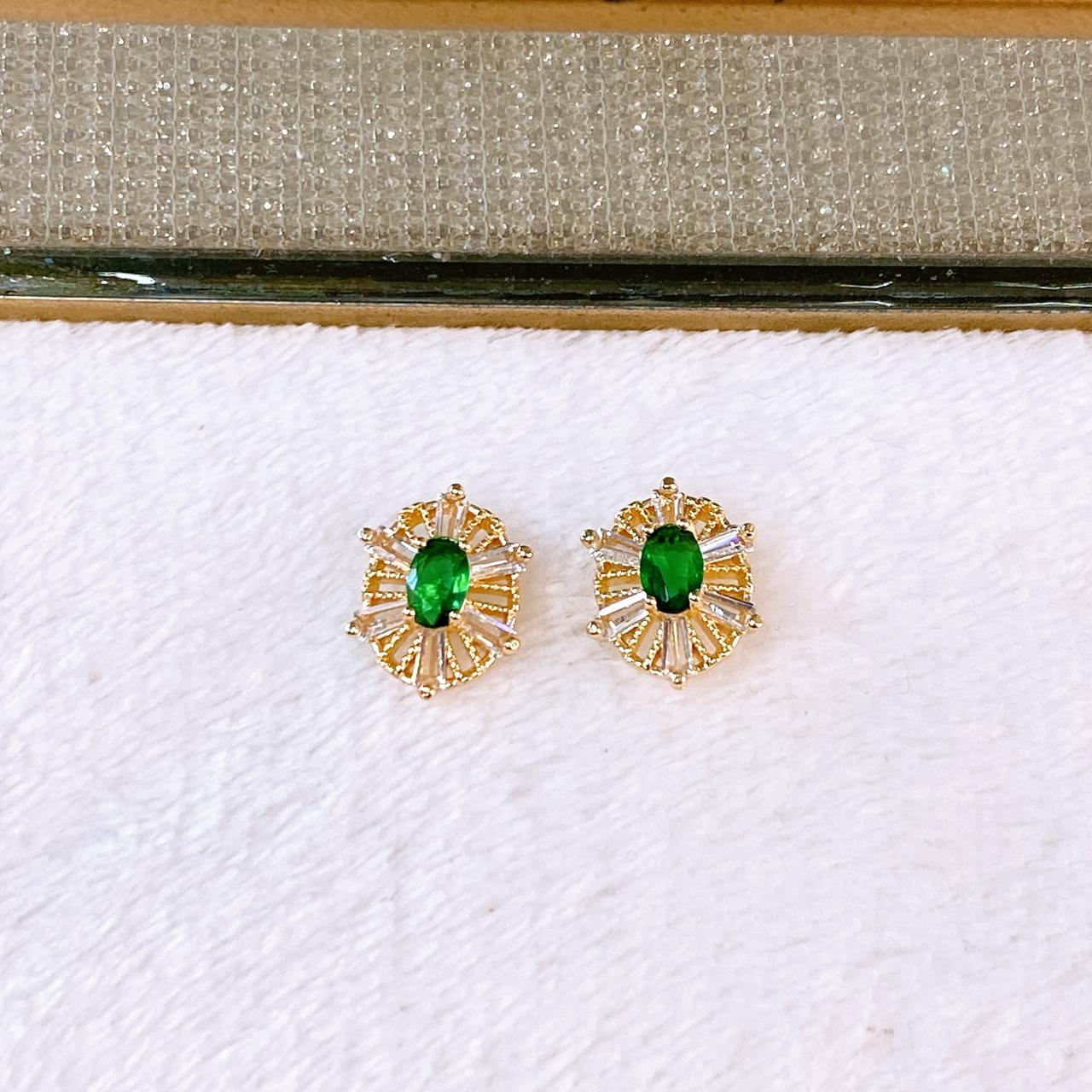Arete de Chapa de Oro COA2787-2