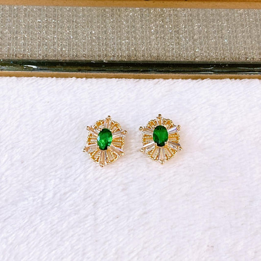 Arete de Chapa de Oro COA2787-2