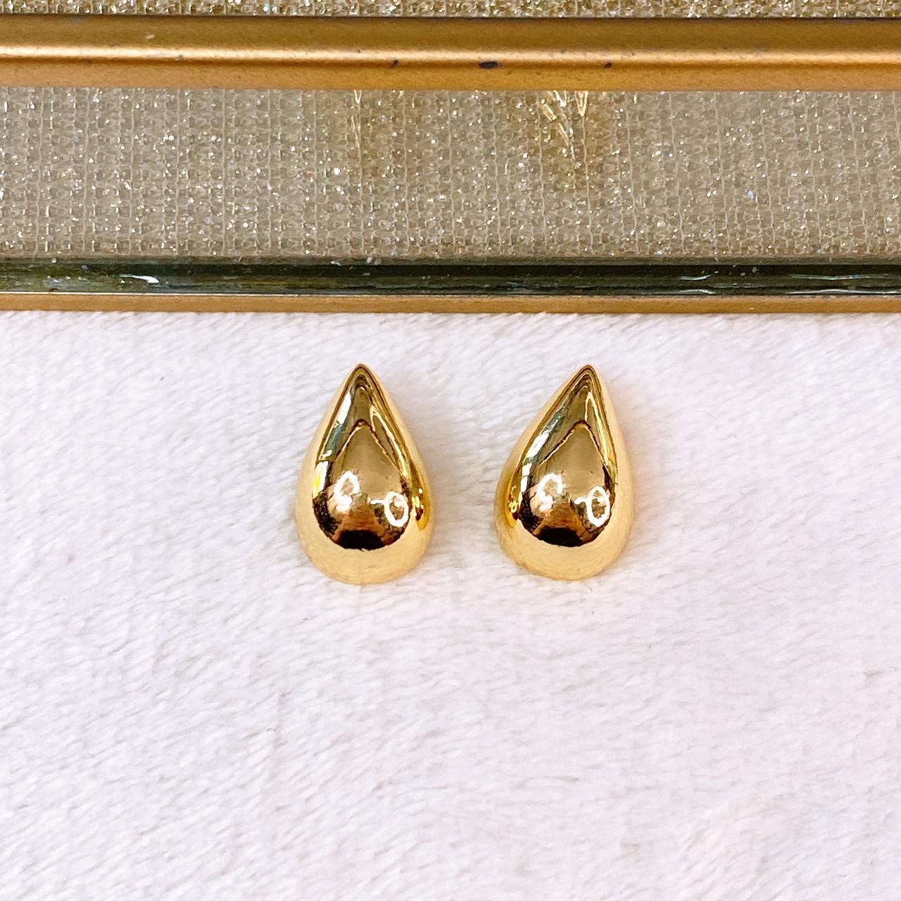 Arete de Chapa de Oro COA2801-1