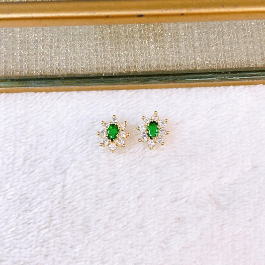 Arete de Chapa de Oro COA2789-2