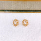 Arete de Chapa de Oro COA2787-1