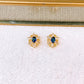 Arete de Chapa de Oro COA2787-4