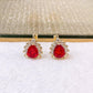 Arete de Chapa de Oro COA2807-2