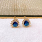 Arete de Chapa de Oro COA2807-4
