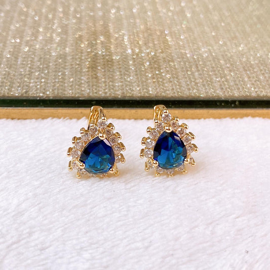 Arete de Chapa de Oro COA2807-4