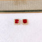 Arete de Chapa de Oro COA2803-3