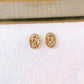 Arete de Chapa de Oro COA2817-2