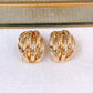 Arete de Chapa de Oro COA2815-1