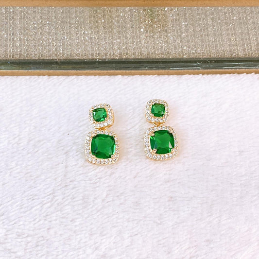 Arete de Chapa de Oro COA2811-2