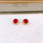 Arete de Chapa de Oro COA2804-3