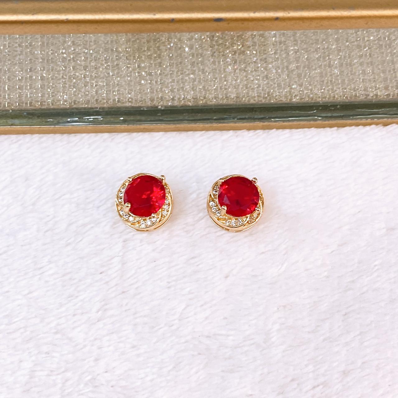 Arete de Chapa de Oro COA2804-3