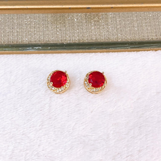 Arete de Chapa de Oro COA2804-3