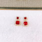 Arete de Chapa de Oro COA2811-4