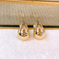 Arete de Chapa de Oro COA2816-1