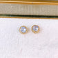 Arete de Chapa de Oro COA2804-1