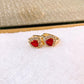 Arete de Chapa de Oro COA2806-2
