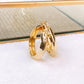 Arete de Chapa de Oro COA2818-1