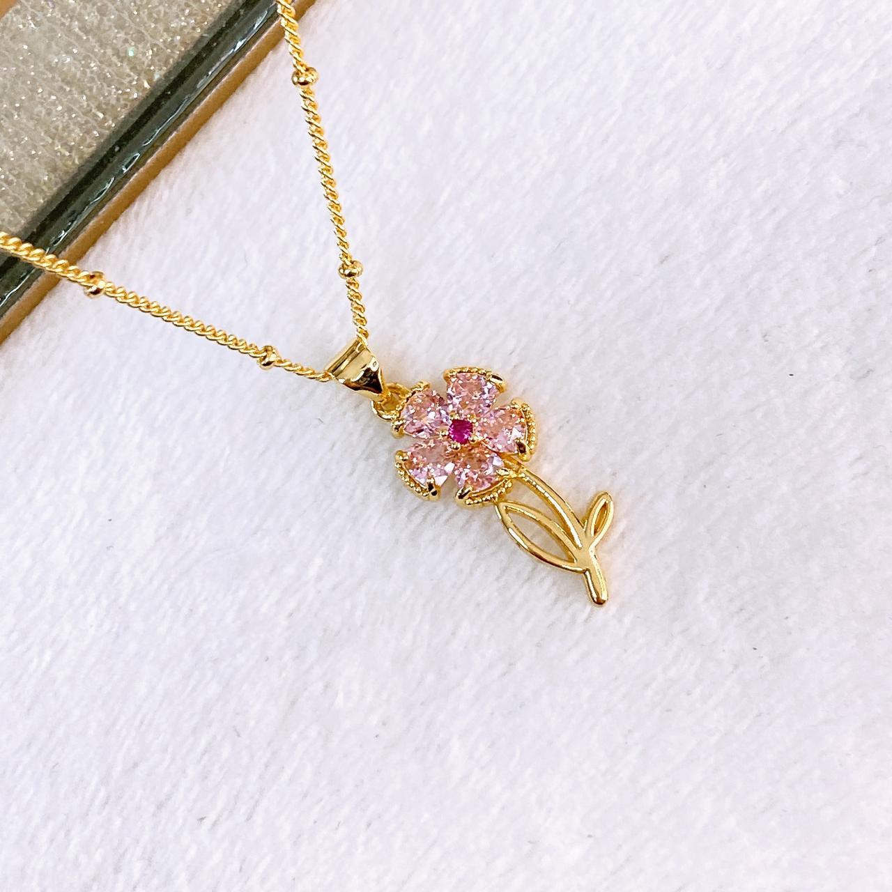 Collar de Chapa de Oro CC2520-2