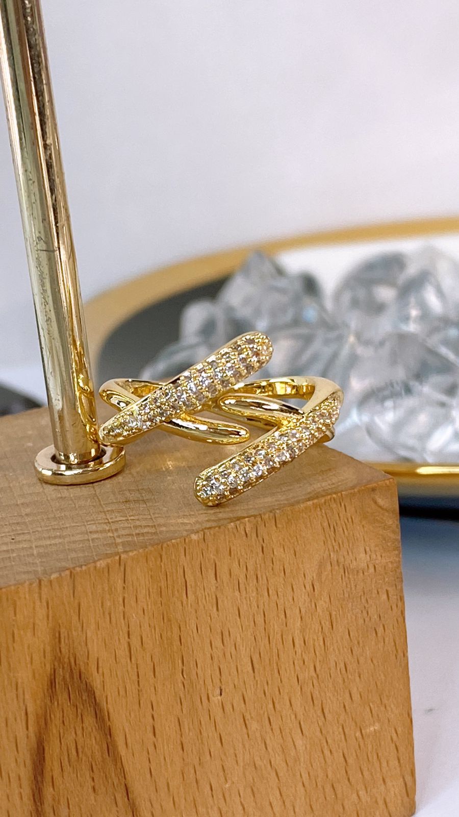 Anillo de Chapa de Oro Ajustable ACO1705-1