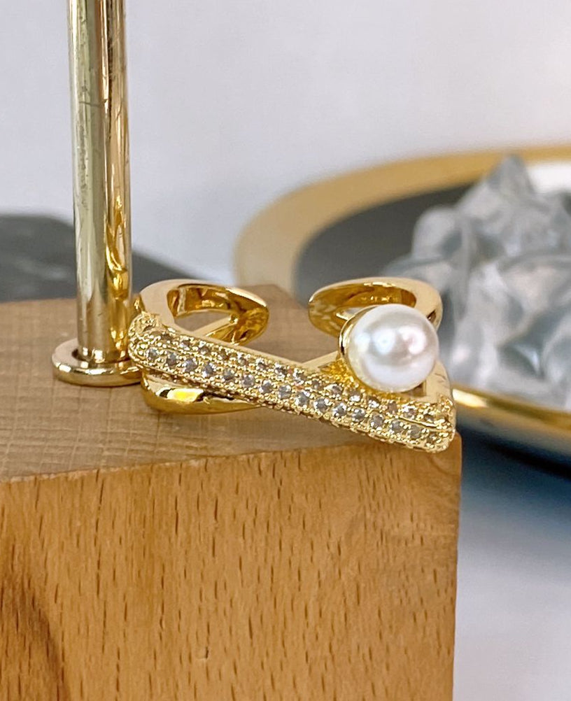 Anillo de Chapa de Oro Ajustable ACO1702-1