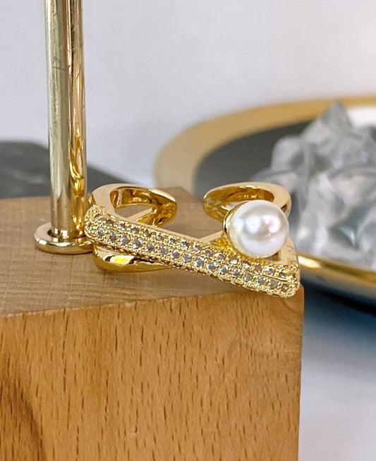 Anillo de Chapa de Oro Ajustable ACO1702-1