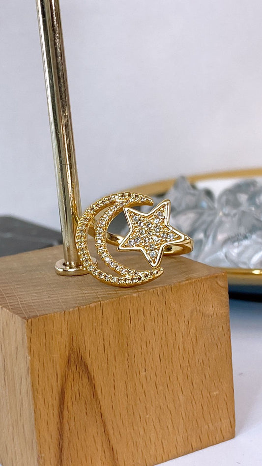Anillo de Chapa de Oro Ajustable ACO1703-1