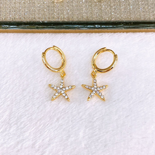 Arete de Chapa de Oro COA2826-1