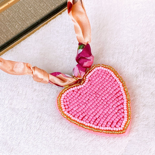 Collar de Tela con chaquira CB926-2
