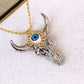 Collar de Acrilico y Chapa de Oro CC2550-4