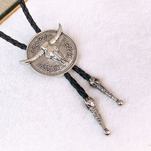 Collar de Cuero Sintético con Dije de Aleación CB925-2