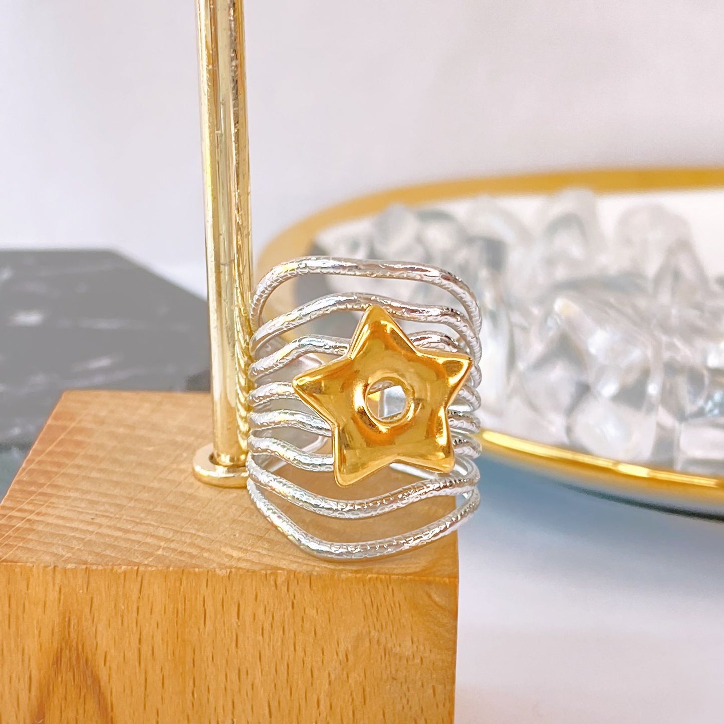 Anillo de Acero Inoxidable Ajustable RAI1297-1