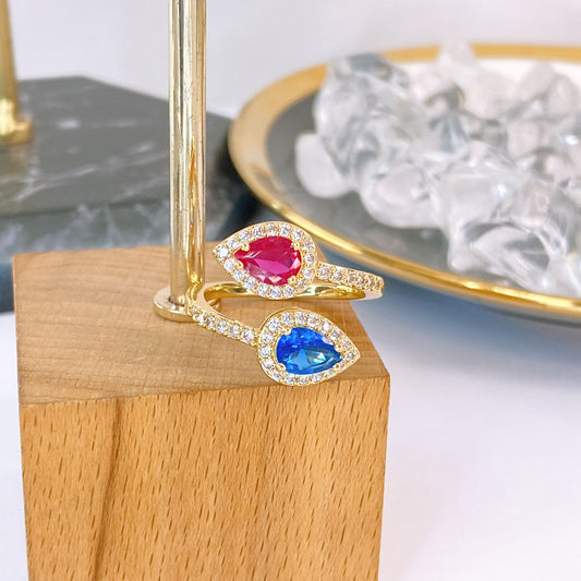Anillo de Chapa de Oro Ajustable ACO1713-1