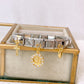 Pulsera Italiana de Acero Inoxidable con Dijes de Chapa de Oro PAI1631-1