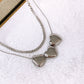 Collar Doble de Acero Inoxidable CAI3369-2