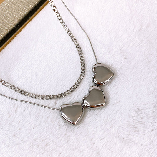 Collar Doble de Acero Inoxidable CAI3369-2