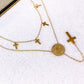 Collar Doble de Acero Inoxidable CAI3370-1