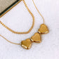 Collar Doble de Acero Inoxidable CAI3369-1