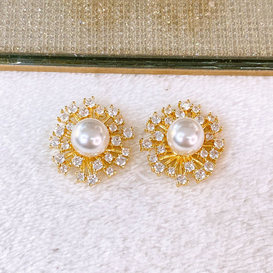 Arete de Chapa de Oro COA2836-1