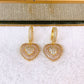 Arete de Chapa de Oro COA2837-1