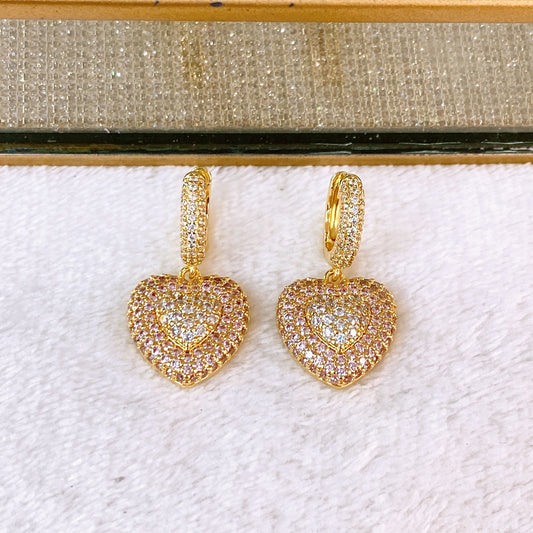 Arete de Chapa de Oro COA2837-1