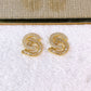 Arete de Chapa de Oro COA2841-1
