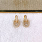Arete de Chapa de Oro COA2843-1